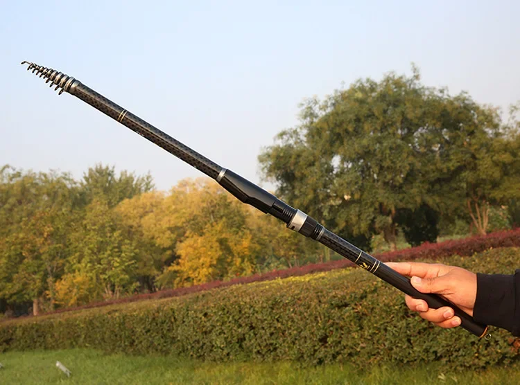Rocky Fishing Rod Ultralight Weight Spinning Fishing Rod Carbon Fiber 3.6M 4.5M 5.4M 6.3M 7.2M Fishing Rod Tackle Carp Stream