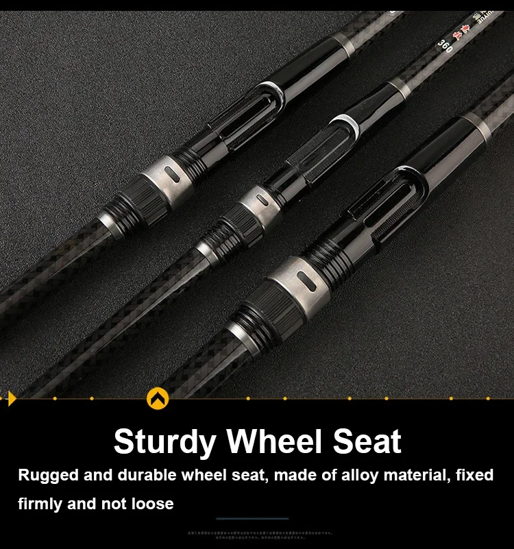 Rocky Fishing Rod Ultralight Weight Spinning Fishing Rod Carbon Fiber 3.6M 4.5M 5.4M 6.3M 7.2M Fishing Rod Tackle Carp Stream