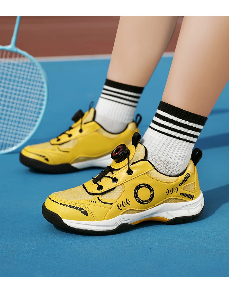 Men's Table Tennis Shoes, Women's Badminton Shoes, Student Fashion Sports Shoes, Using the Boa System, Lightweight Non-Slip Indoor Court Training Shoes, Tennis Running Shoes (Sizes 31-40)