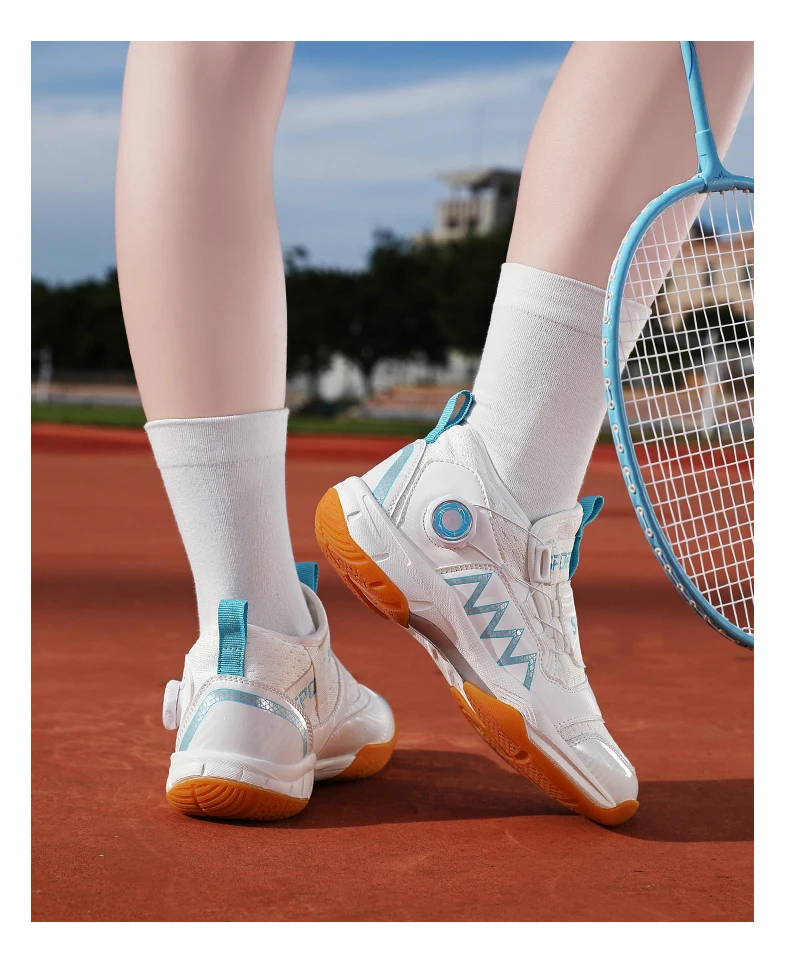 Men's Table Tennis Shoes, Women's Badminton Shoes, Student Fashion Sports Shoes, Using the Boa System, Lightweight Non-Slip Indoor Court Training Shoes, Tennis Running Shoes (Sizes 31-40)