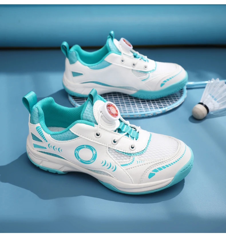 Men's Table Tennis Shoes, Women's Badminton Shoes, Student Fashion Sports Shoes, Using the Boa System, Lightweight Non-Slip Indoor Court Training Shoes, Tennis Running Shoes (Sizes 31-40)