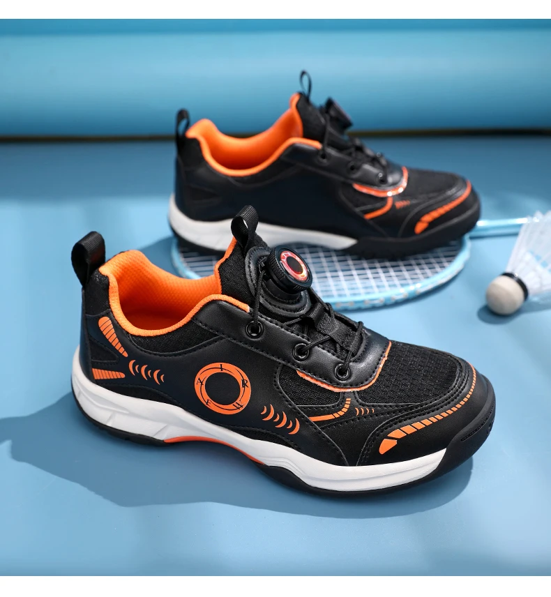 Men's Table Tennis Shoes, Women's Badminton Shoes, Student Fashion Sports Shoes, Using the Boa System, Lightweight Non-Slip Indoor Court Training Shoes, Tennis Running Shoes (Sizes 31-40)
