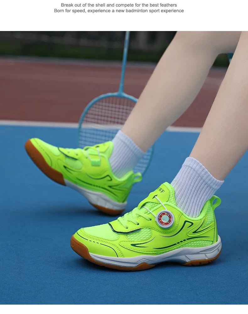 Men's Table Tennis Shoes, Women's Badminton Shoes, Student Fashion Sports Shoes, Using the Boa System, Lightweight Non-Slip Indoor Court Training Shoes, Tennis Running Shoes (Sizes 31-40)