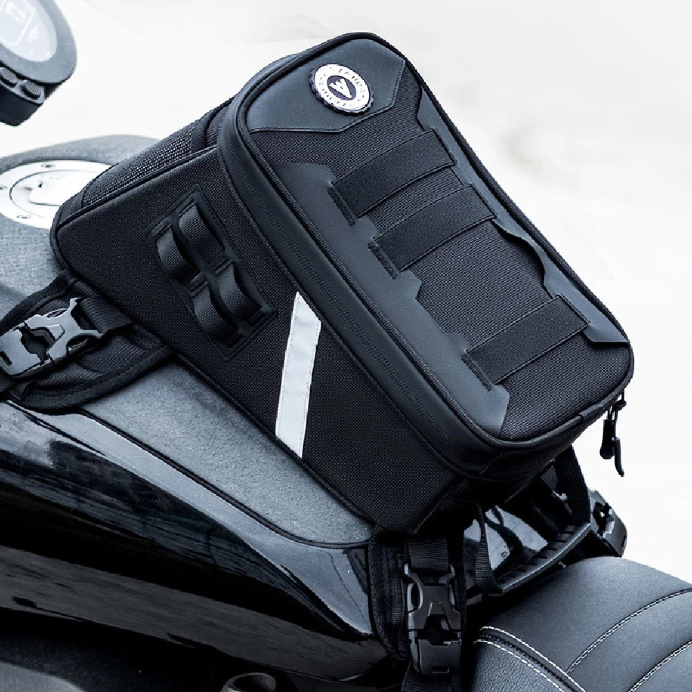 1PCS Motorcycle Fuel Tank Bag, Motorbike Leg Waist Chest Pouch, 5L Backpack Motorcycle Accessories