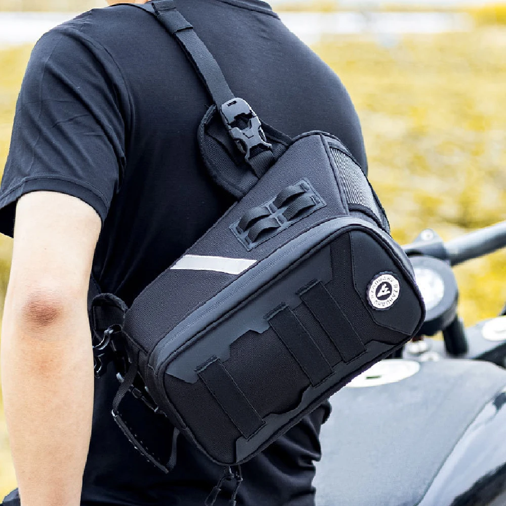 1PCS Motorcycle Fuel Tank Bag, Motorbike Leg Waist Chest Pouch, 5L Backpack Motorcycle Accessories