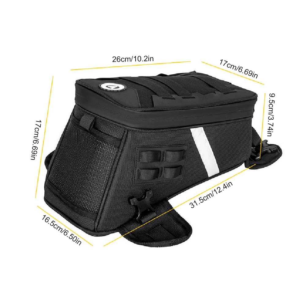 1PCS Motorcycle Fuel Tank Bag, Motorbike Leg Waist Chest Pouch, 5L Backpack Motorcycle Accessories
