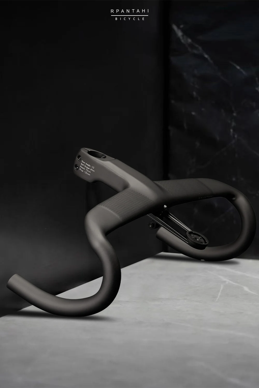 Road Bike Bent Handlebar Full Carbon 360-440mm -10° Integrated Cockpit Bars 28.6mm Racing Speed Internal Wiring Reduce Drop Bar