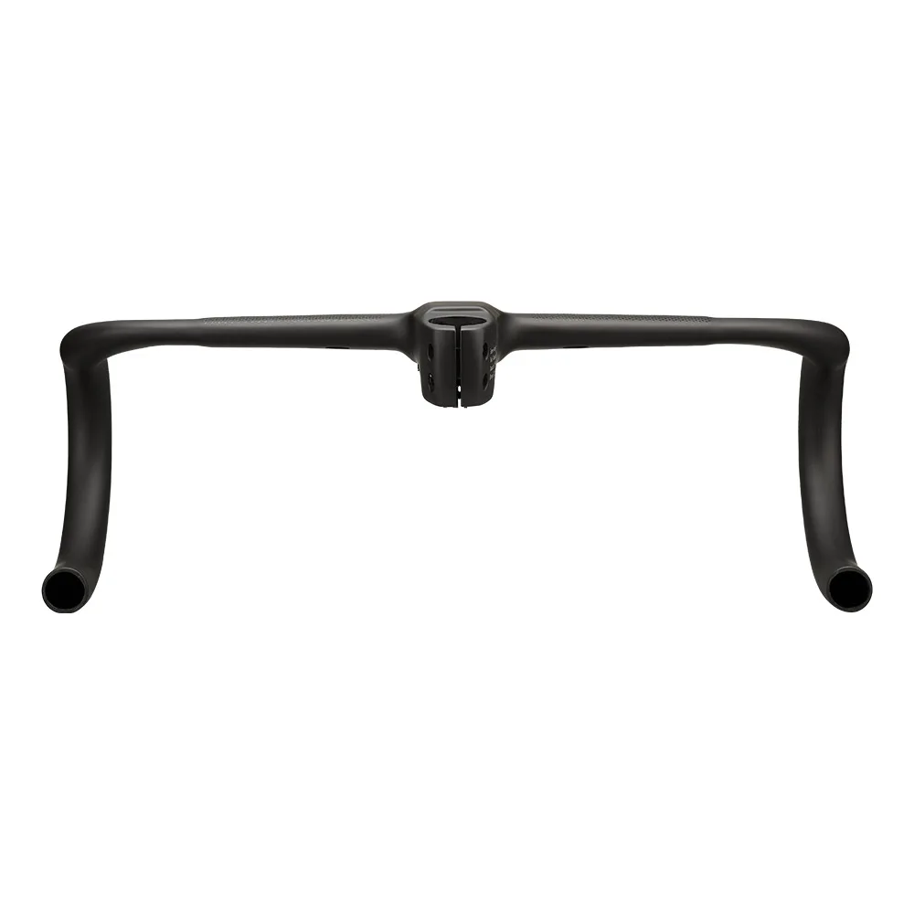 Road Bike Bent Handlebar Full Carbon 360-440mm -10° Integrated Cockpit Bars 28.6mm Racing Speed Internal Wiring Reduce Drop Bar