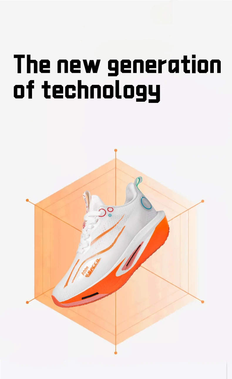 Men's Carbon Plate Running Shoes Breathable Stable Lightweight for Marathon Men Women Professional Racing Cushioned Anti Slip