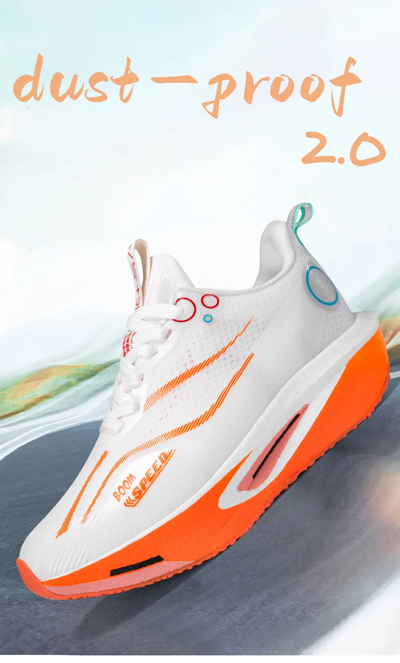 Men's Carbon Plate Running Shoes Breathable Stable Lightweight for Marathon Men Women Professional Racing Cushioned Anti Slip