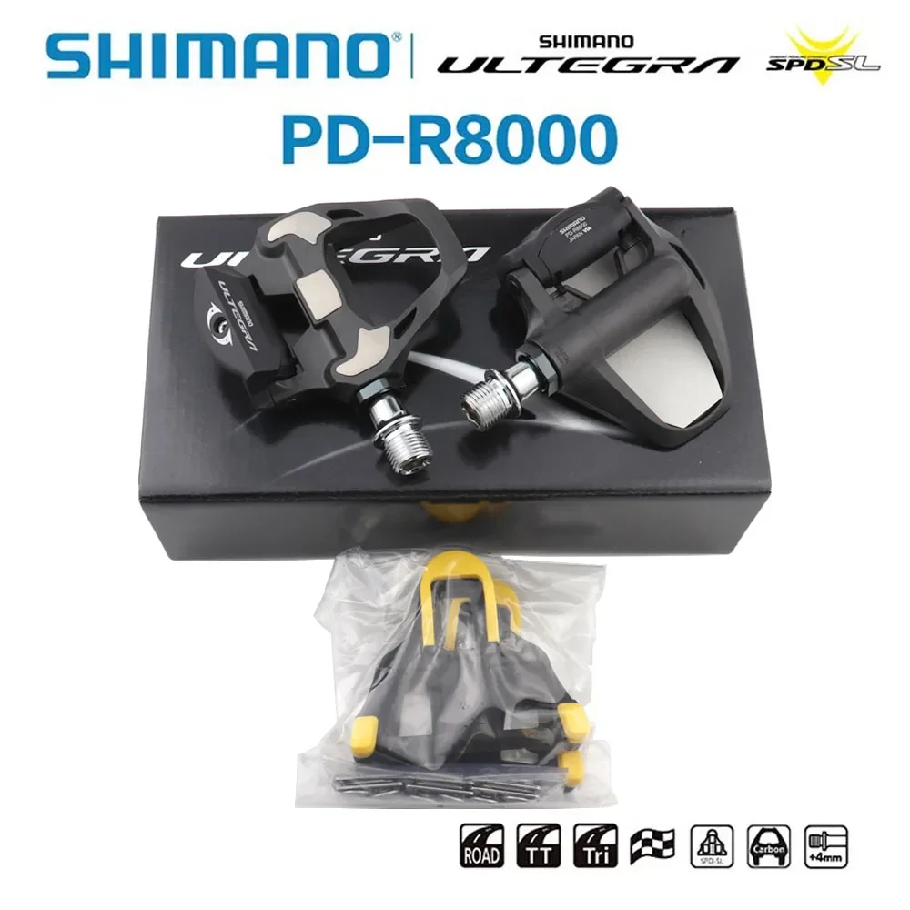 Shimano Ultegra PD-R8000 Road Bike Racing Pedals - SPD-SL Technology with SH11 Cleats Advanced Cycling Footwear for Performance