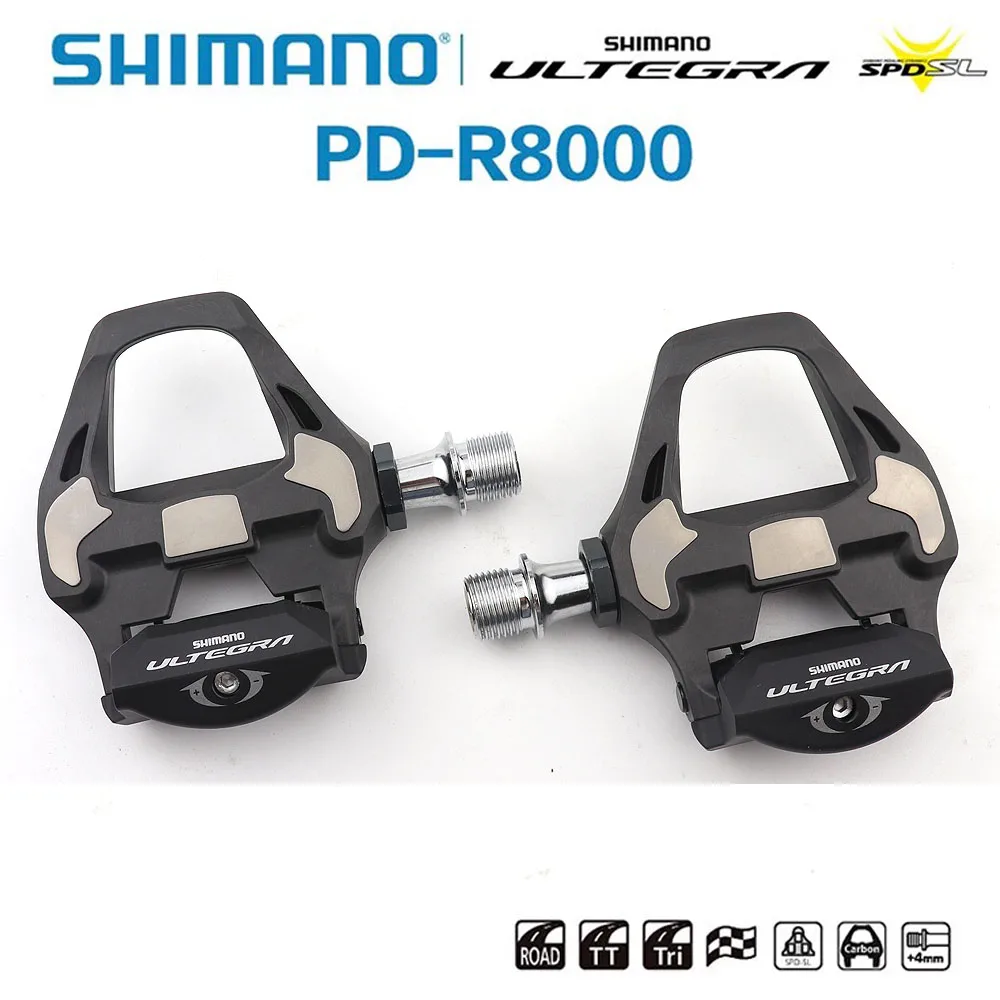Shimano Ultegra PD-R8000 Road Bike Racing Pedals - SPD-SL Technology with SH11 Cleats Advanced Cycling Footwear for Performance