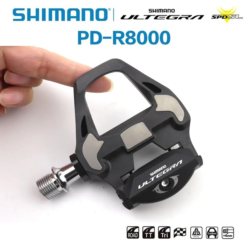 Shimano Ultegra PD-R8000 Road Bike Racing Pedals - SPD-SL Technology with SH11 Cleats Advanced Cycling Footwear for Performance