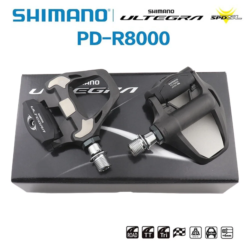 Shimano Ultegra PD-R8000 Road Bike Racing Pedals - SPD-SL Technology with SH11 Cleats Advanced Cycling Footwear for Performance