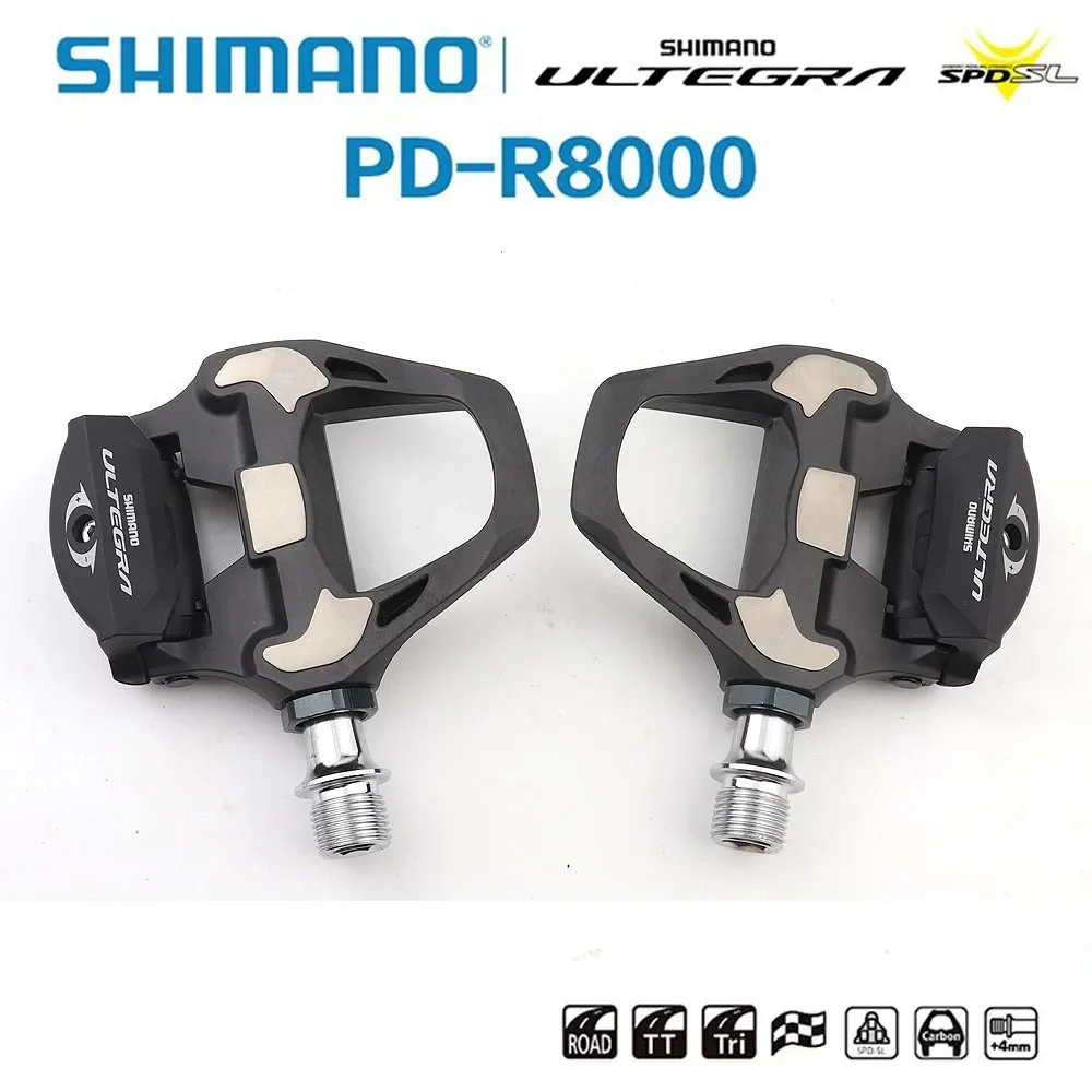 Shimano Ultegra PD-R8000 Road Bike Racing Pedals - SPD-SL Technology with SH11 Cleats Advanced Cycling Footwear for Performance