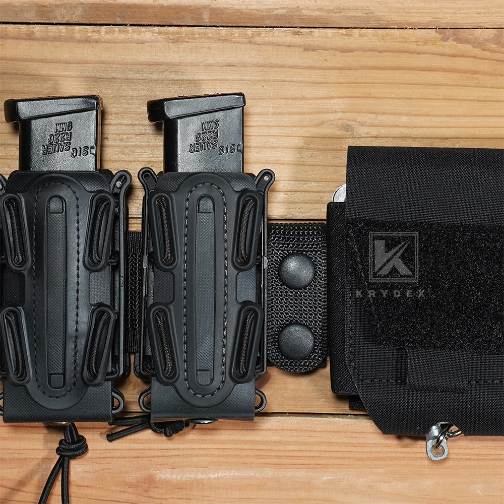 KRYDEX 2 Inch Tactical Duty Law Enforcement Officer Outer Belt with 4 Belt Keepers Waistband for Outdoor Sport Hunting Gear