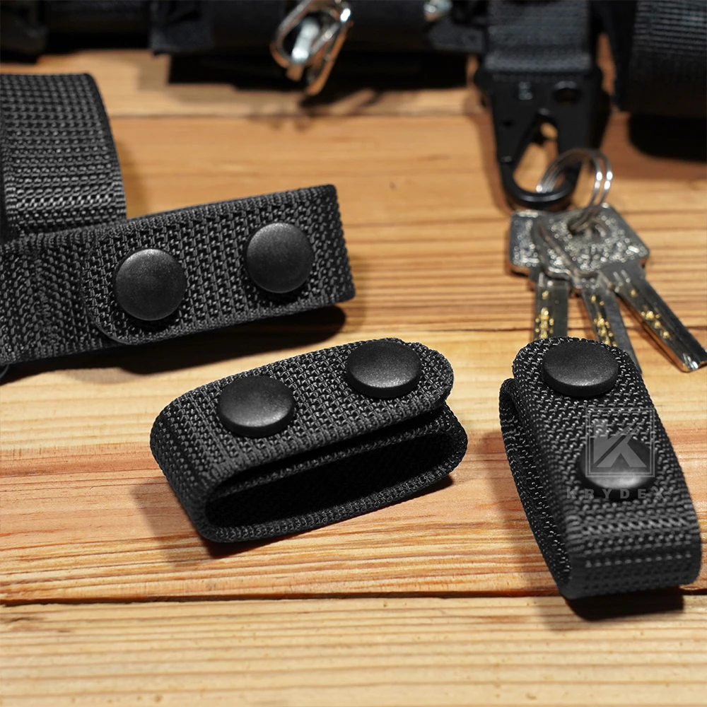 KRYDEX 2 Inch Tactical Duty Law Enforcement Officer Outer Belt with 4 Belt Keepers Waistband for Outdoor Sport Hunting Gear