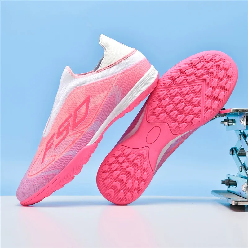 New Men Football Boots Breathable High-quality Sports Shoes Ultralight Soccer Shoes High Ankle Futsal Non-Slip Outdoor Match