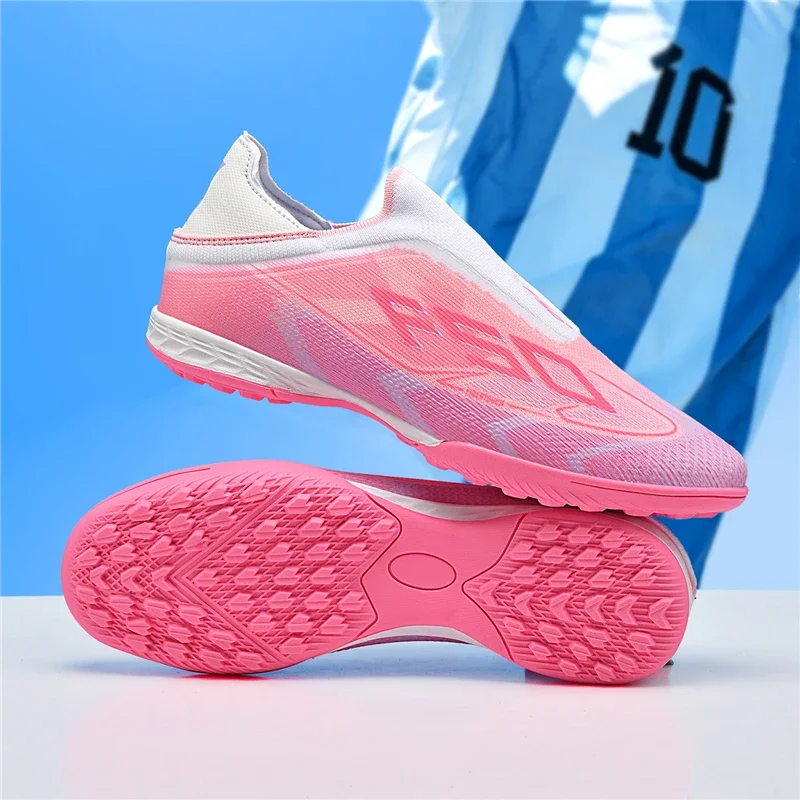 New Men Football Boots Breathable High-quality Sports Shoes Ultralight Soccer Shoes High Ankle Futsal Non-Slip Outdoor Match