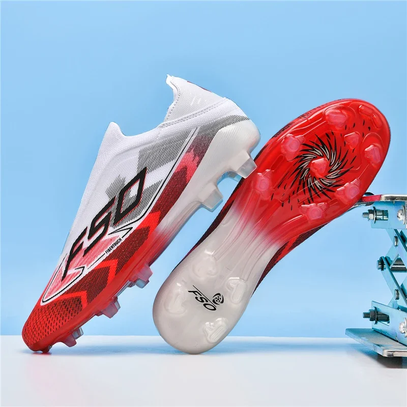 New Men Football Boots Breathable High-quality Sports Shoes Ultralight Soccer Shoes High Ankle Futsal Non-Slip Outdoor Match