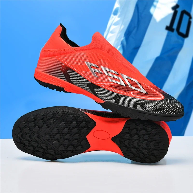 New Men Football Boots Breathable High-quality Sports Shoes Ultralight Soccer Shoes High Ankle Futsal Non-Slip Outdoor Match