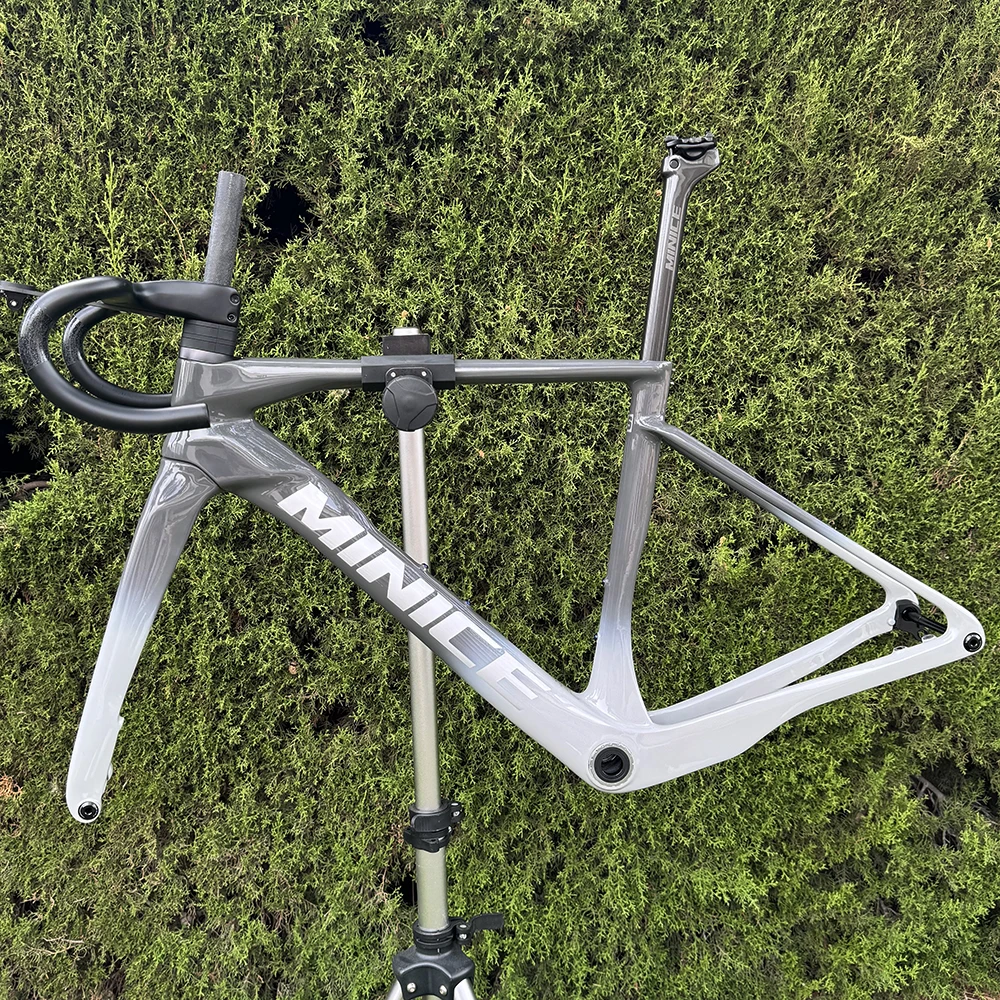 Minice Aerodynamic EPS Molded Carbon Frame Disc Brake Max 700*32C AERO Road Bicycle Frameset BSA Full Internal Cable Handlebar DI2 Mechanical