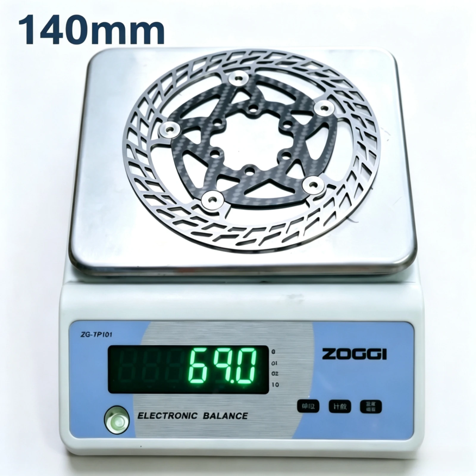 Ultra Light Carbon Fiber Bicycle Disc Brake Rotor 140mm 160mm 180mm 6-Bolt Center Lock Floating Brake Disc Stainless Steel Heat