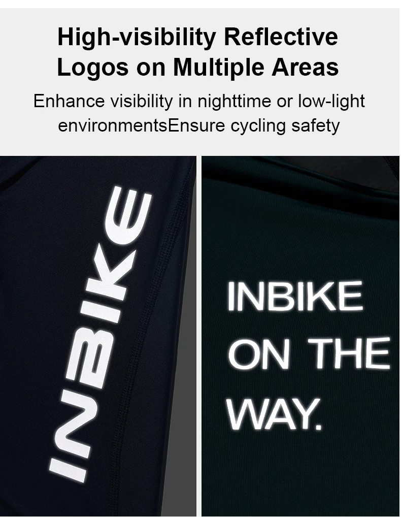 INBIKE Men's Bib Shorts Summer Professional Cycling Suspenders Shorts Bike Riding Underwear Breathable Comfortable Cycling Gear