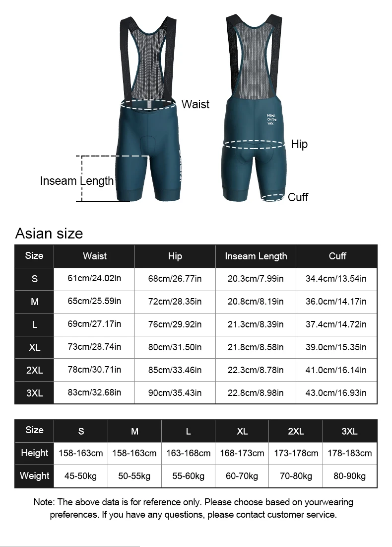 INBIKE Men's Bib Shorts Summer Professional Cycling Suspenders Shorts Bike Riding Underwear Breathable Comfortable Cycling Gear