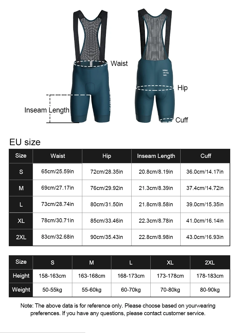 INBIKE Men's Bib Shorts Summer Professional Cycling Suspenders Shorts Bike Riding Underwear Breathable Comfortable Cycling Gear