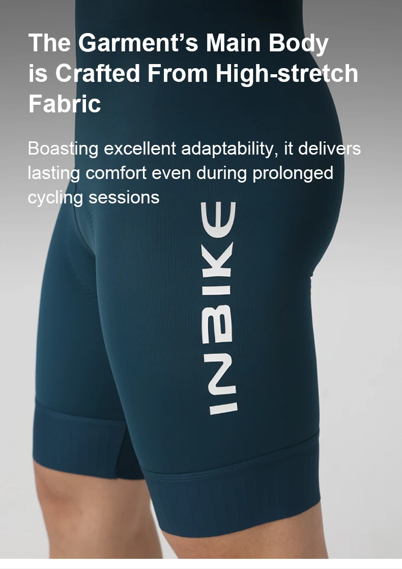 INBIKE Men's Bib Shorts Summer Professional Cycling Suspenders Shorts Bike Riding Underwear Breathable Comfortable Cycling Gear