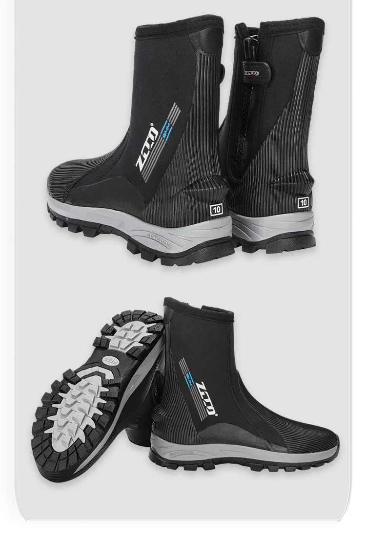 ZCCO 5MM Neoprene Diving Boots Wear-resistant Upstream Shoes Windsurf Underwater Fishing Kitesurf Beach Shoes Equipment