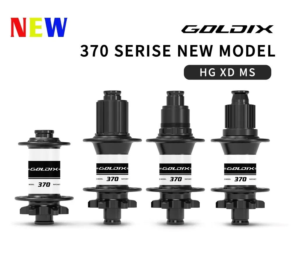 GOLDIX M370 28H Bicycle Ratchet 36T Boost Hub J-Bend 6-Bolt Disc Brake Compatible with HG XD MS Adapters - Bicycle Accessories