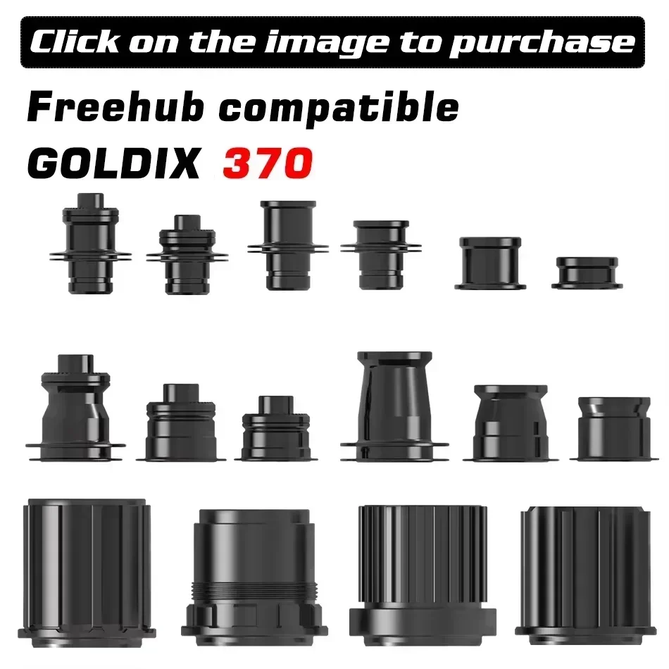 GOLDIX M370 28H Bicycle Ratchet 36T Boost Hub J-Bend 6-Bolt Disc Brake Compatible with HG XD MS Adapters - Bicycle Accessories