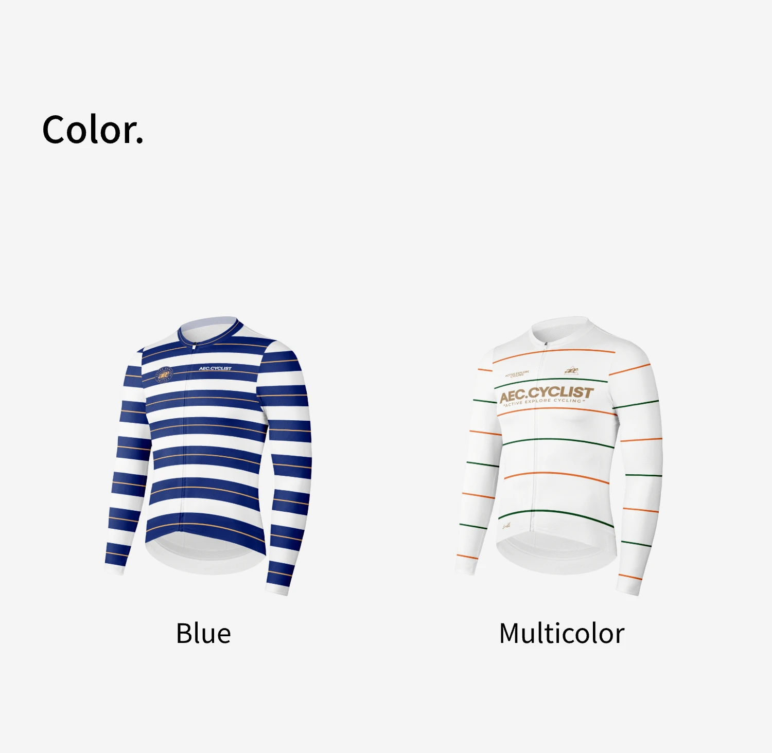 AEC.CYCLIST Striped Design Long Sleeve Women Men Cycling Jersey New Spring Slim MTB Clothing Hight Elastic Road Cycling Tops