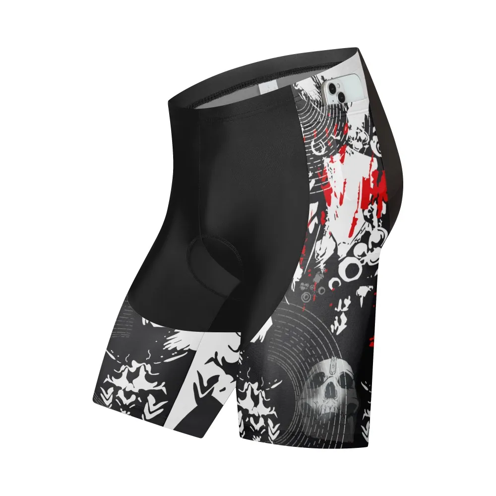 pockets Shorts Men Outdoor Wear Bike 9D Padded Riding Bib Tights Bicycle Sports Cycling Shorts Quick-Dry