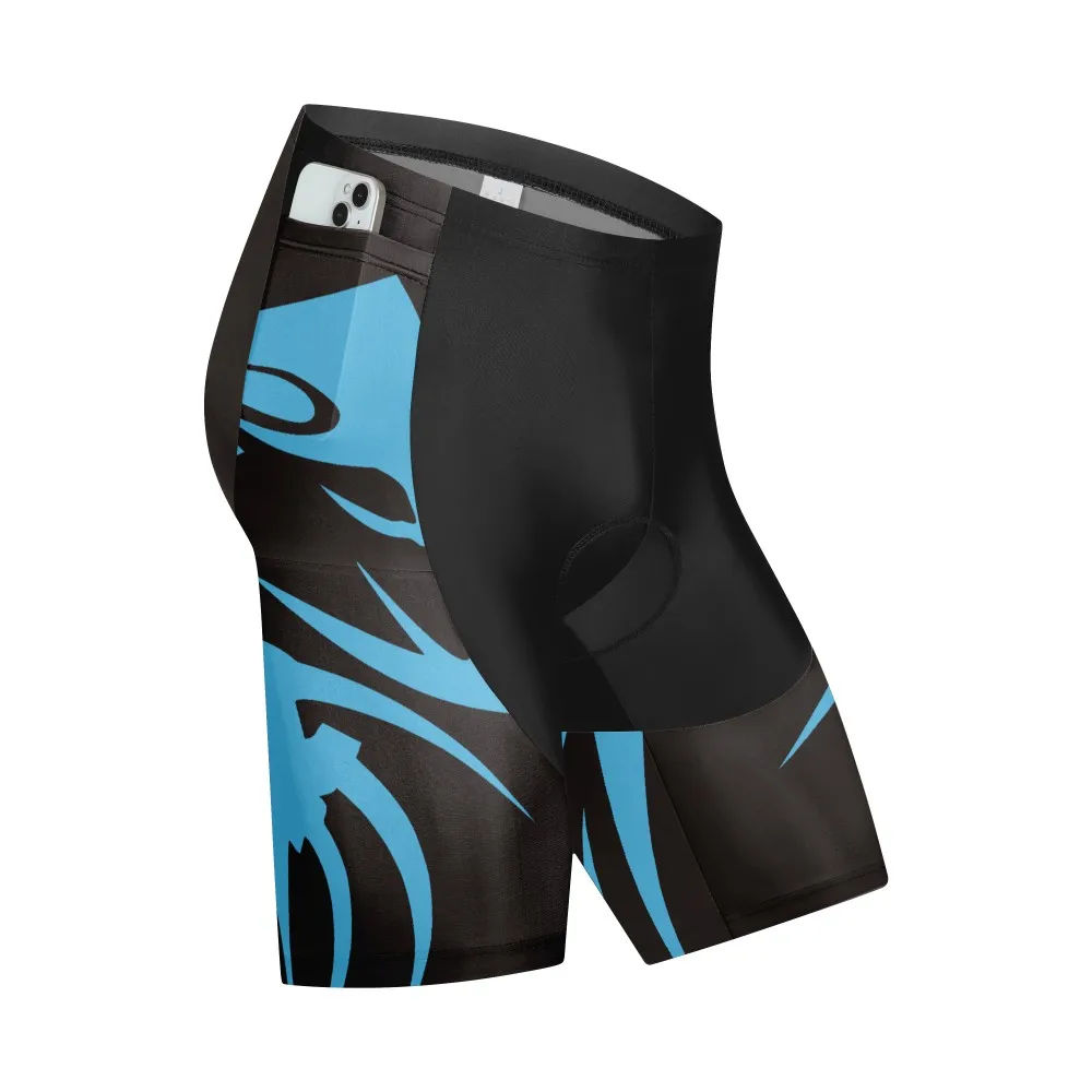 pockets Shorts Men Outdoor Wear Bike 9D Padded Riding Bib Tights Bicycle Sports Cycling Shorts Quick-Dry