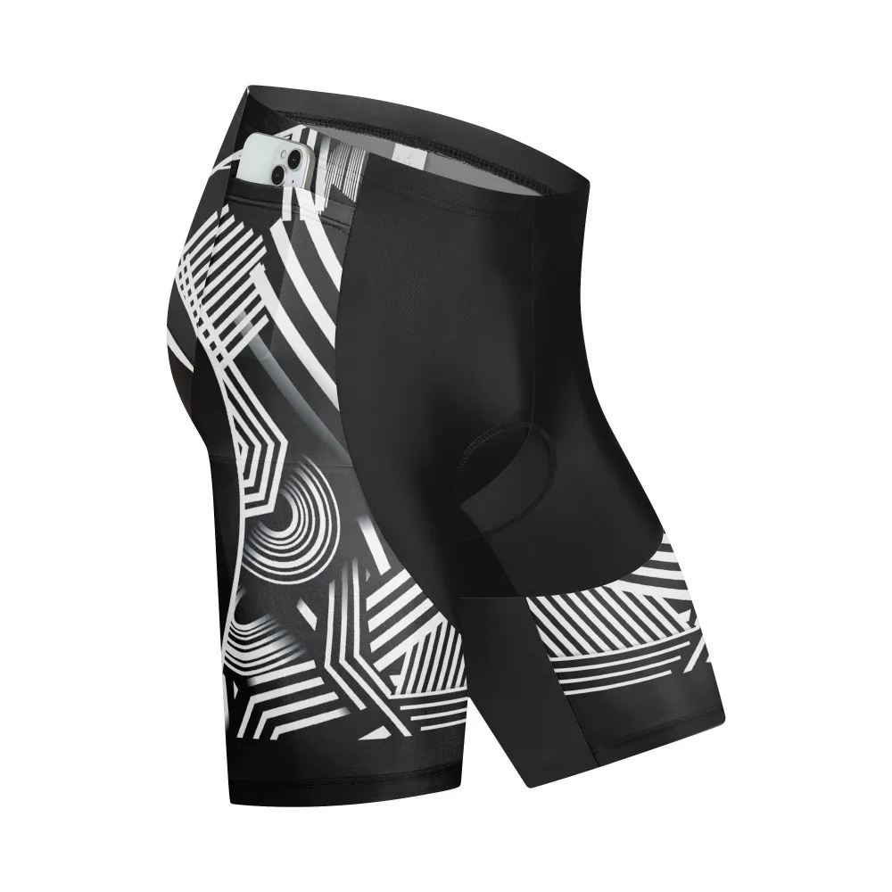 pockets Shorts Men Outdoor Wear Bike 9D Padded Riding Bib Tights Bicycle Sports Cycling Shorts Quick-Dry