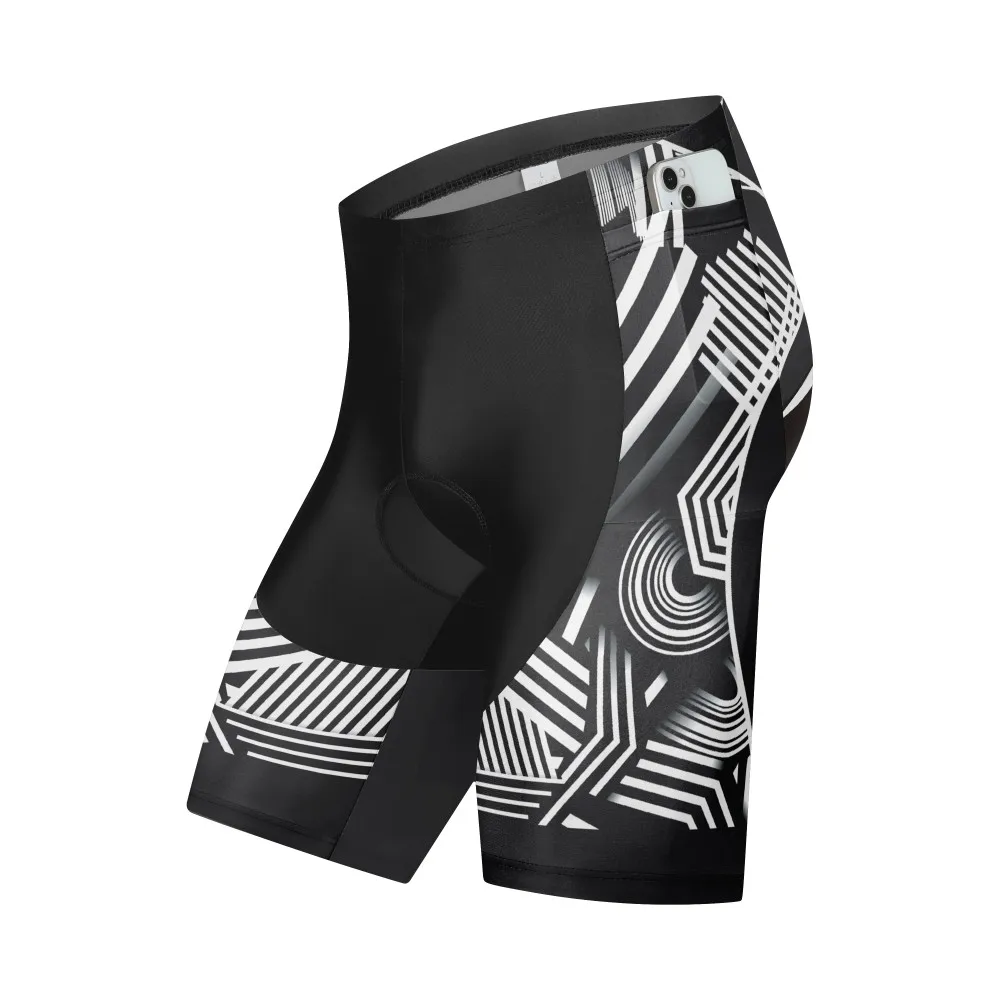 pockets Shorts Men Outdoor Wear Bike 9D Padded Riding Bib Tights Bicycle Sports Cycling Shorts Quick-Dry