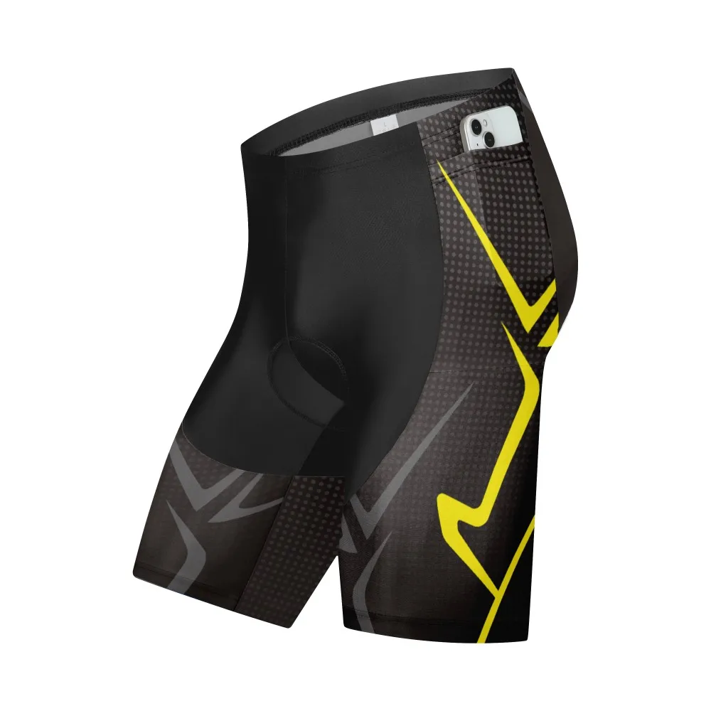 pockets Shorts Men Outdoor Wear Bike 9D Padded Riding Bib Tights Bicycle Sports Cycling Shorts Quick-Dry