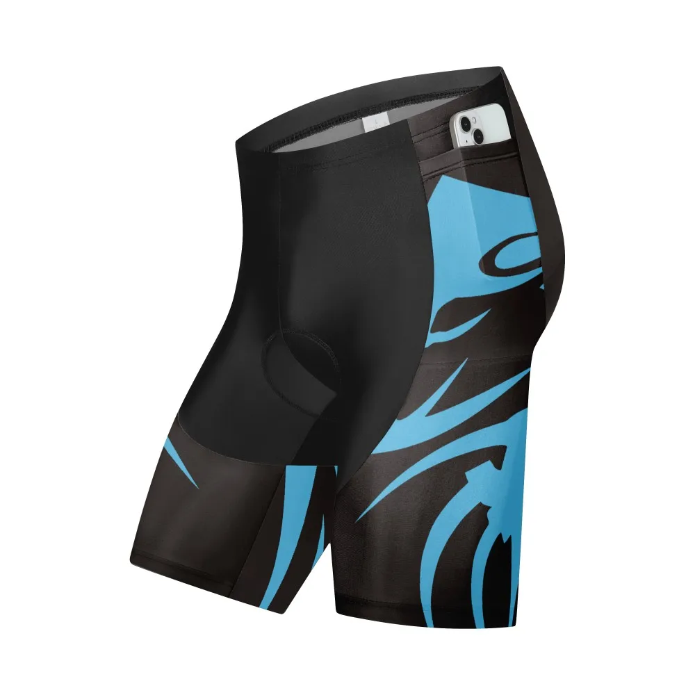 pockets Shorts Men Outdoor Wear Bike 9D Padded Riding Bib Tights Bicycle Sports Cycling Shorts Quick-Dry