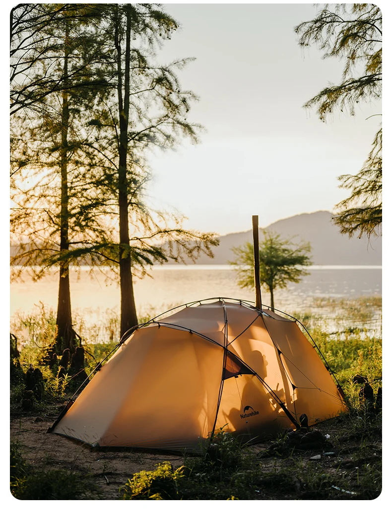 Naturehike 2026 New Ultralight Mountain SOLO Single Tent Outdoor X-Frame Breathable Window Mesh Camping Tent Camping Picnic Tent