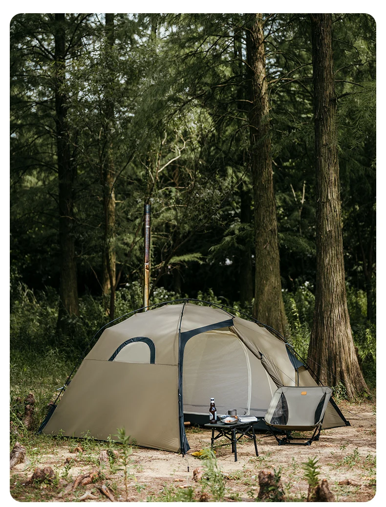 Naturehike 2026 New Ultralight Mountain SOLO Single Tent Outdoor X-Frame Breathable Window Mesh Camping Tent Camping Picnic Tent