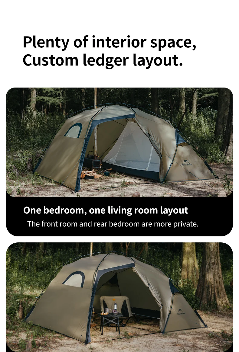 Naturehike 2026 New Ultralight Mountain SOLO Single Tent Outdoor X-Frame Breathable Window Mesh Camping Tent Camping Picnic Tent