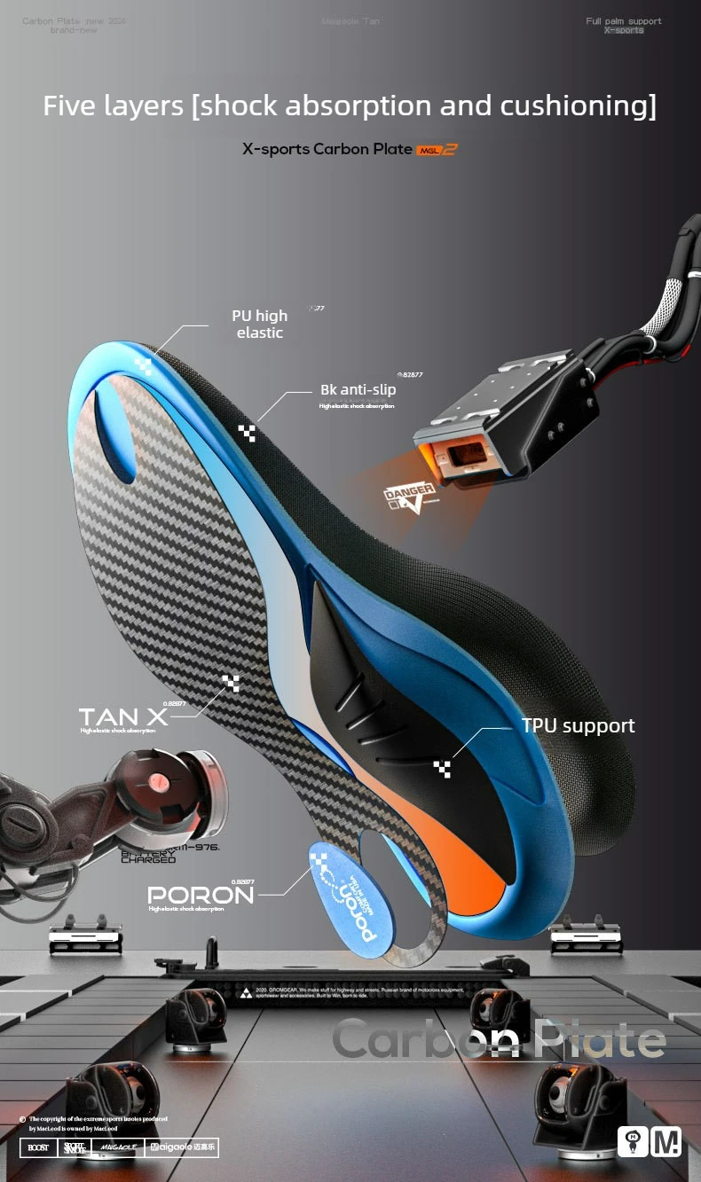 Full-foot Carbon Fiber Sport Insole Arch Support High Elasticity Shock Absorption Rebound Assistance for Basketball Insoles