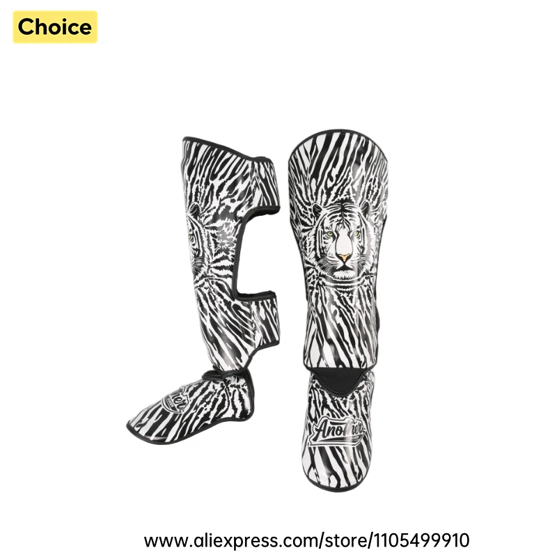 Kickboxing MMA Shin Guards Muay Thai Shin Guards Men Women Kids Premium Durable Shinguards with Extended Shin Instep Protection