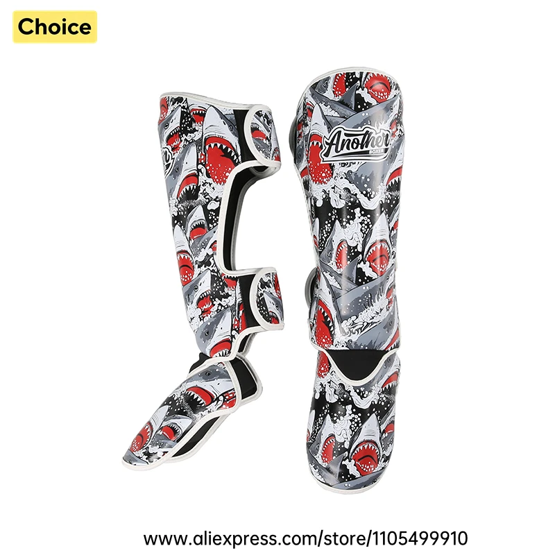 Kickboxing MMA Shin Guards Muay Thai Shin Guards Men Women Kids Premium Durable Shinguards with Extended Shin Instep Protection