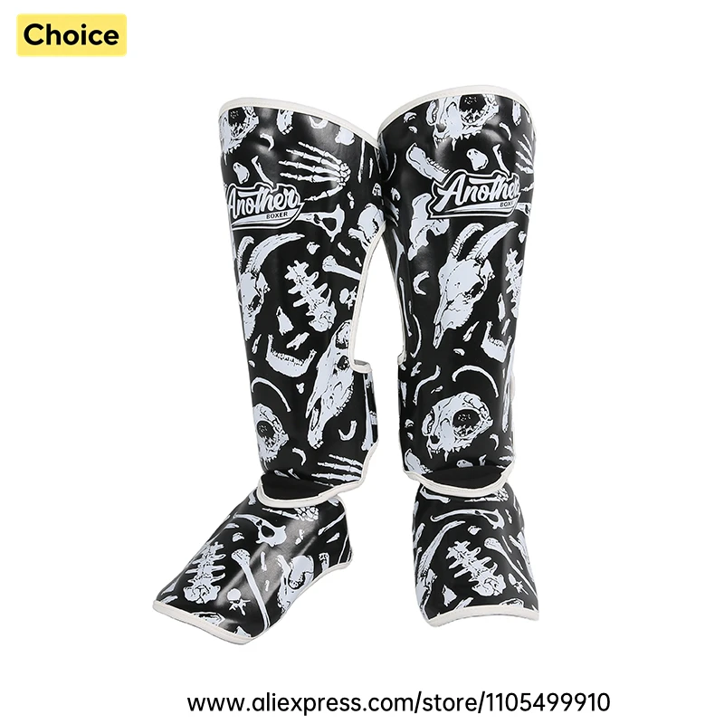 Kickboxing MMA Shin Guards Muay Thai Shin Guards Men Women Kids Premium Durable Shinguards with Extended Shin Instep Protection