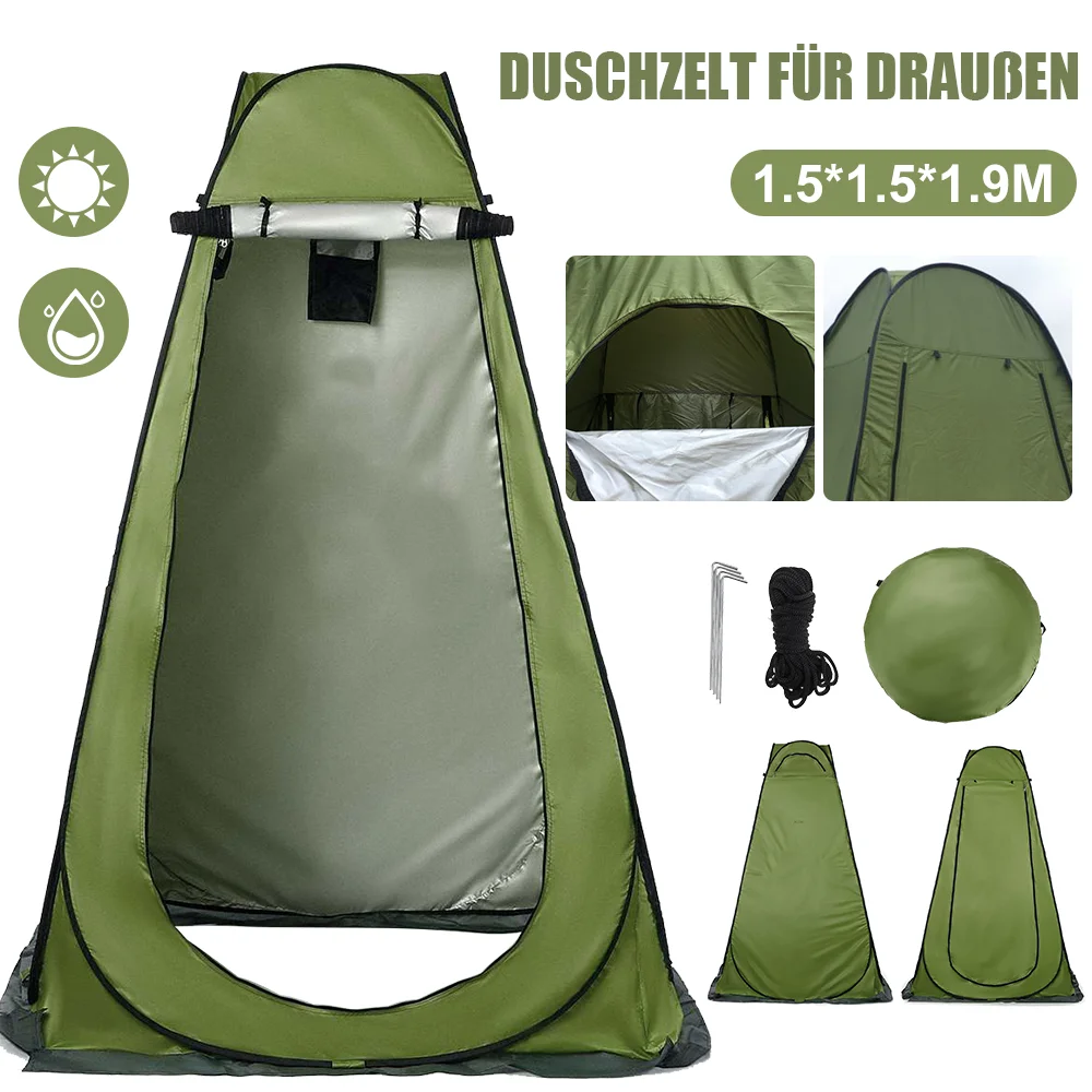 1.5*1.5*1.9m Outdoor Camping Tent Dressing Room Tent Shower Tent Storage Cabinet/Fishing/Photography Tent Camping Beach Shower Toilet Changing Tent
