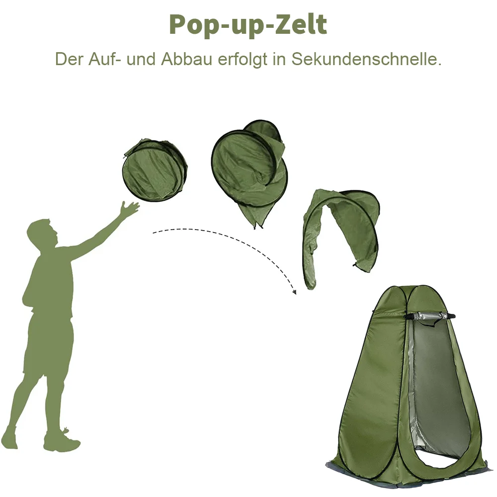 1.5*1.5*1.9m Outdoor Camping Tent Dressing Room Tent Shower Tent Storage Cabinet/Fishing/Photography Tent Camping Beach Shower Toilet Changing Tent